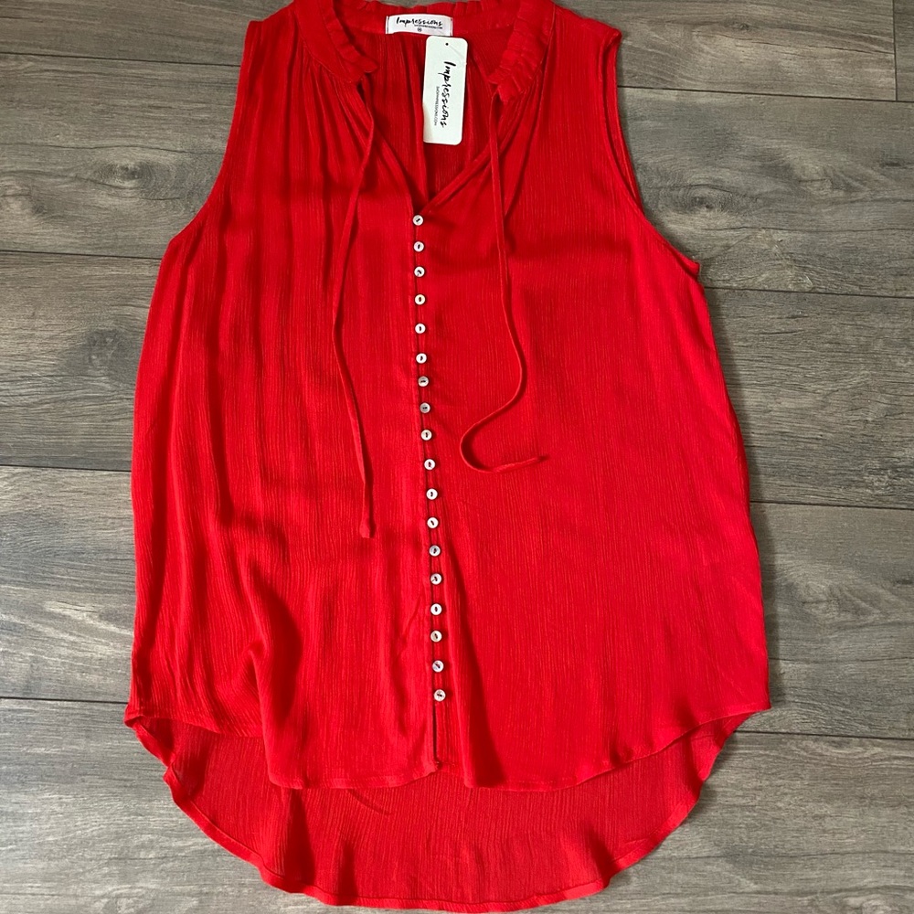 Impressions Boutique high low tunic top